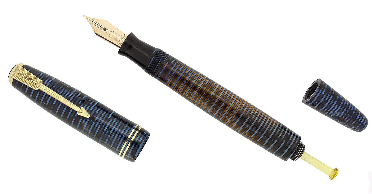 1946 PARKER AZURE PEARL VACUMATIC FOUNTAIN PEN RESTORED