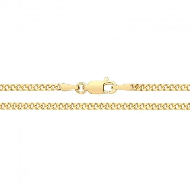 9ct Yellow Gold Solid Curb Chain CH279