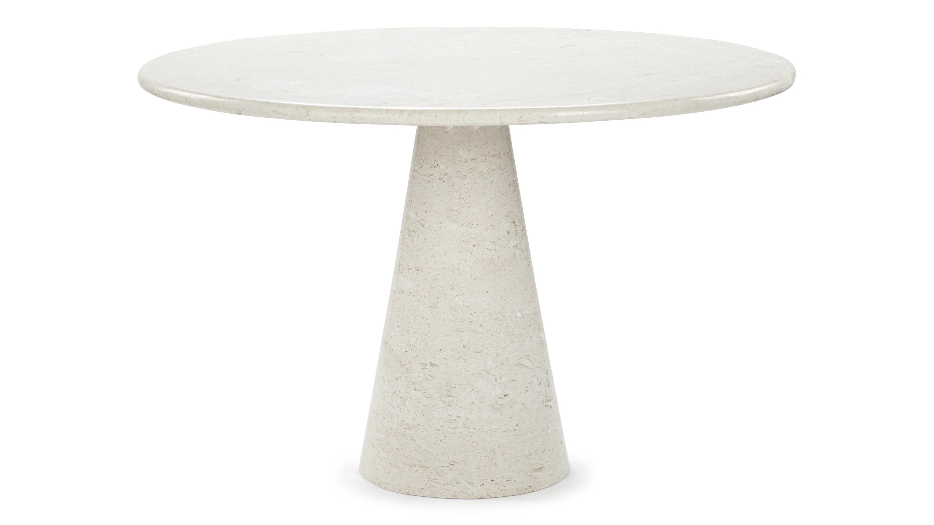 Anson - Anson Round Dining Table, Limestone, 47in