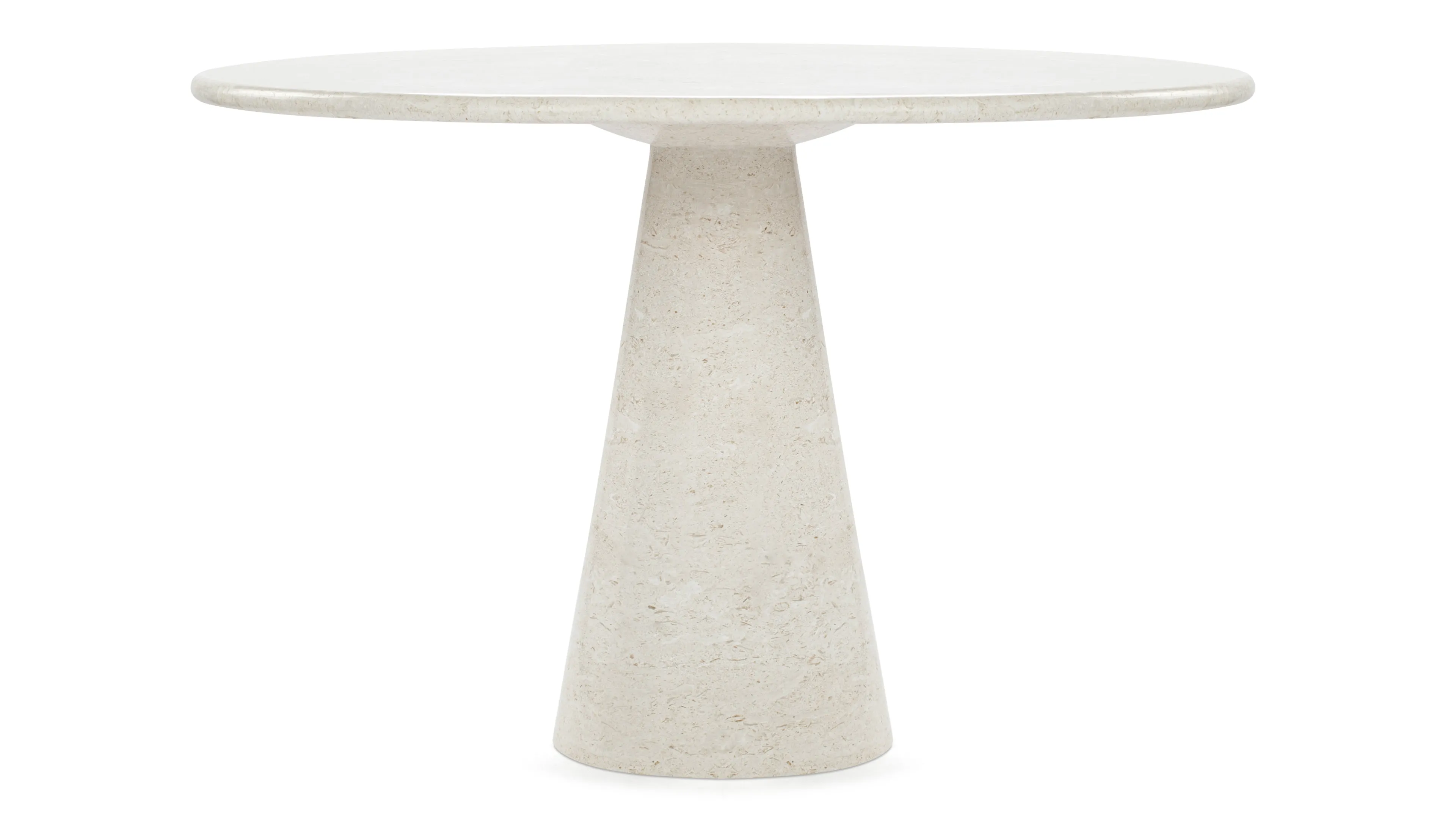 Anson - Anson Round Dining Table, Limestone, 47in