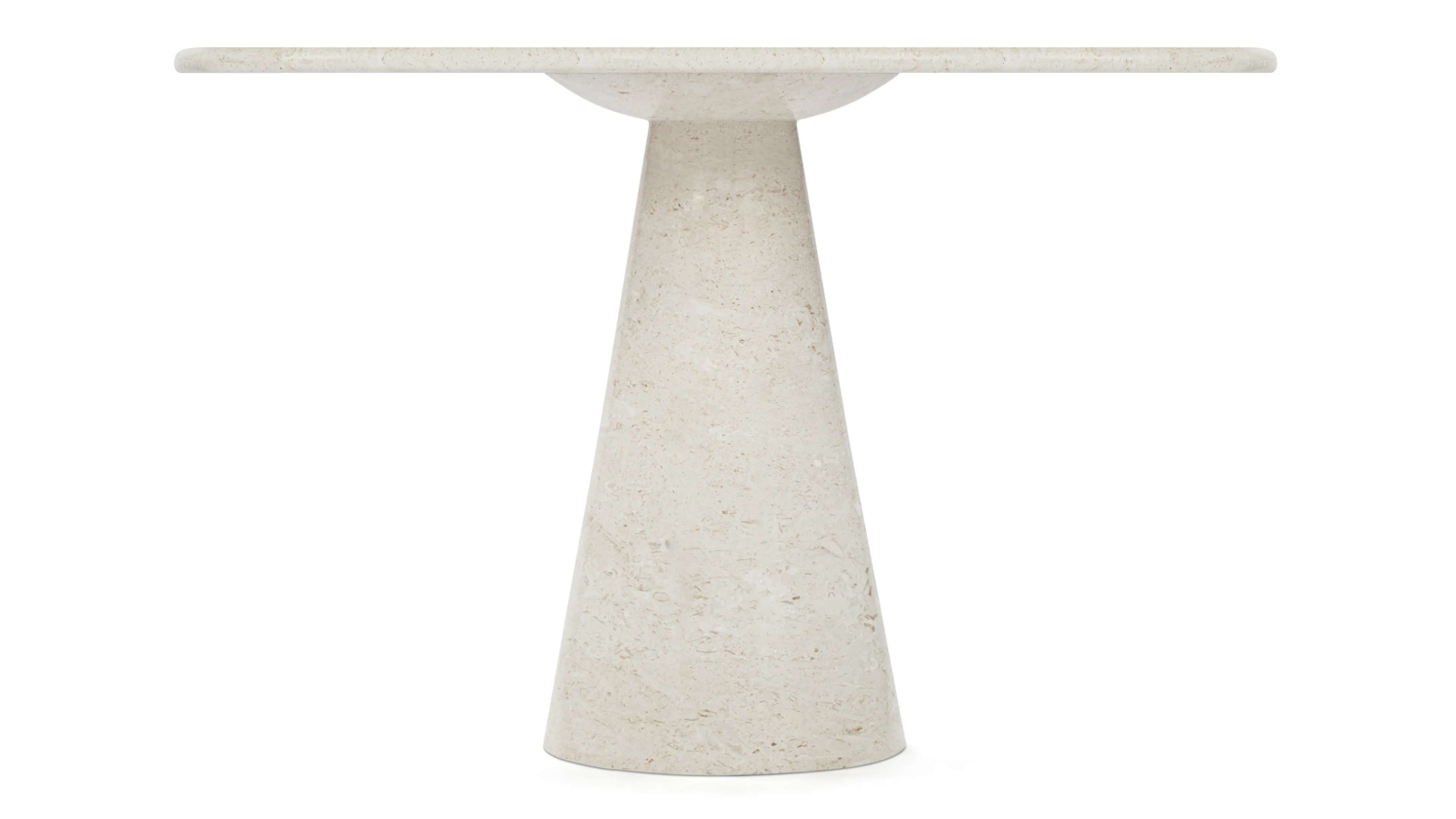 Anson - Anson Round Dining Table, Limestone, 47in
