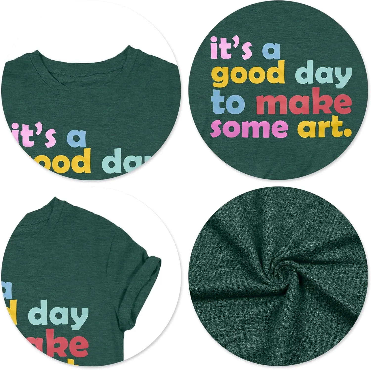 Art Teacher Shirt Women Art Teacher T Shirt It's A Good Day to Make Art Tees Teacher Tops