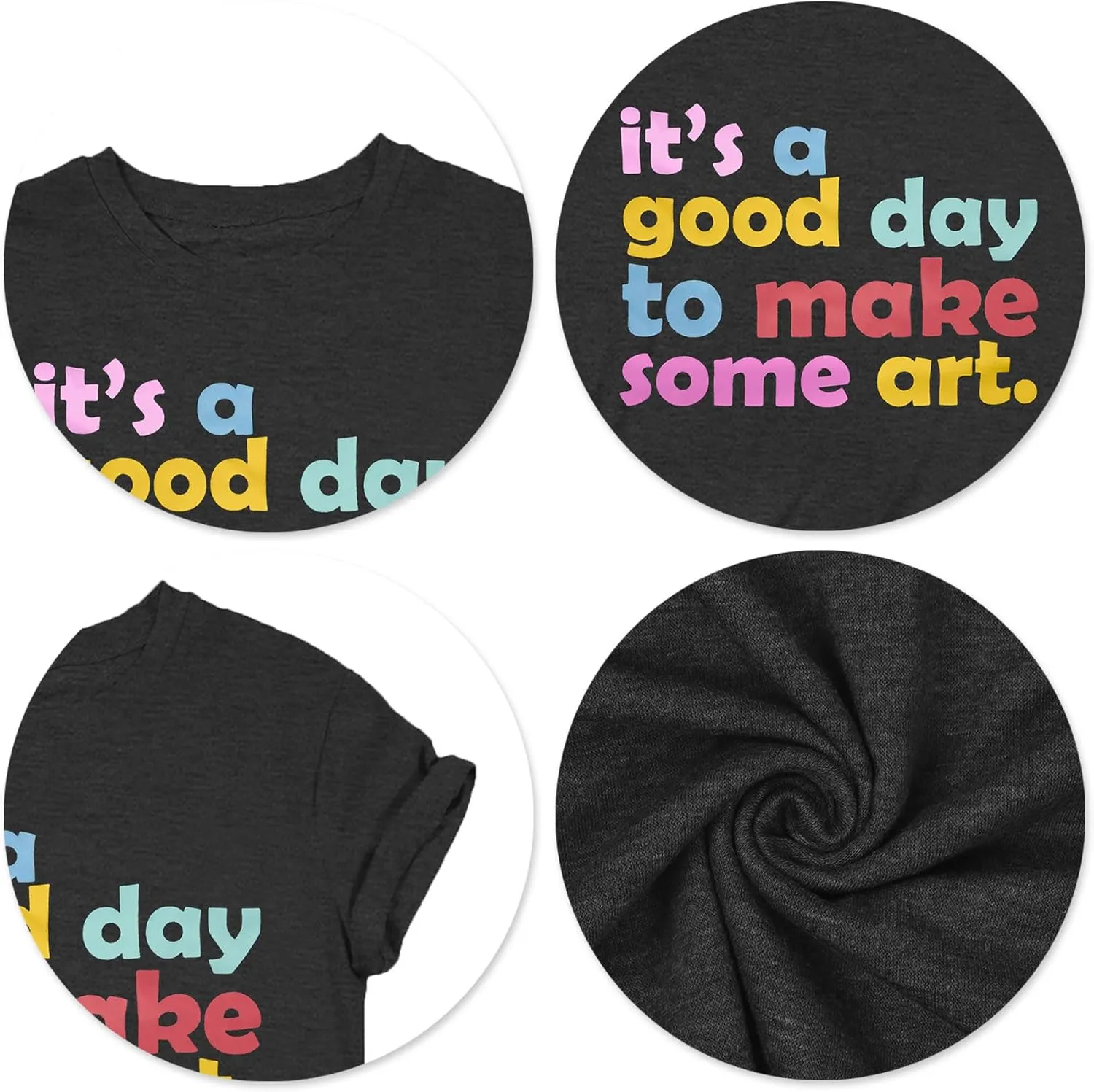 Art Teacher Shirt Women Art Teacher T Shirt It's A Good Day to Make Art Tees Teacher Tops