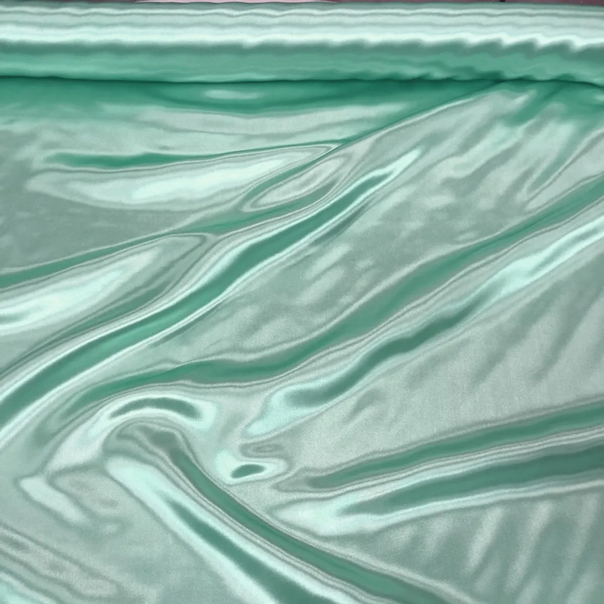 Bridal Satin Table Linen in Mint 765