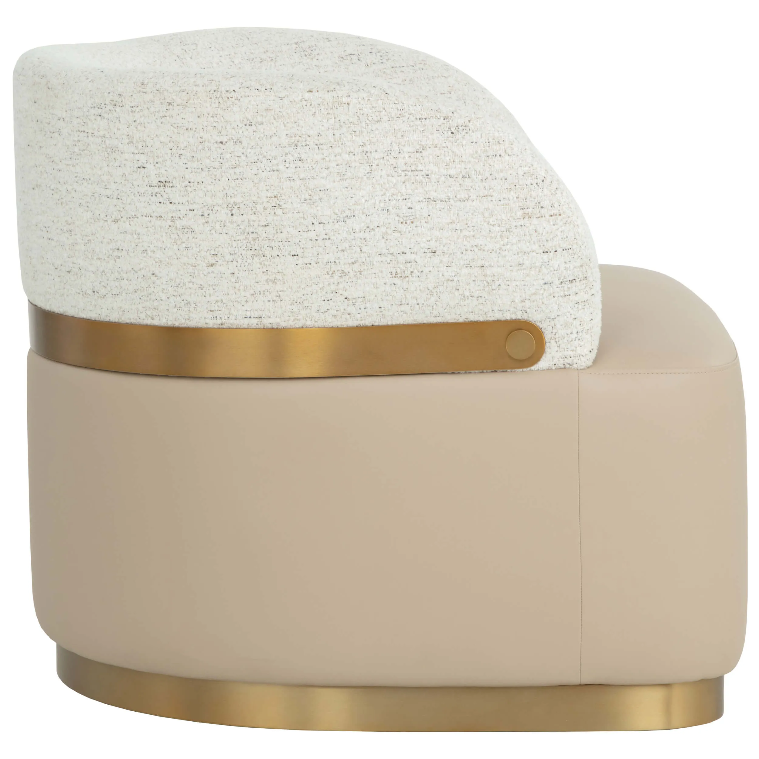 Brinda Swivel Chair, Napa Beige/Hailey Moon