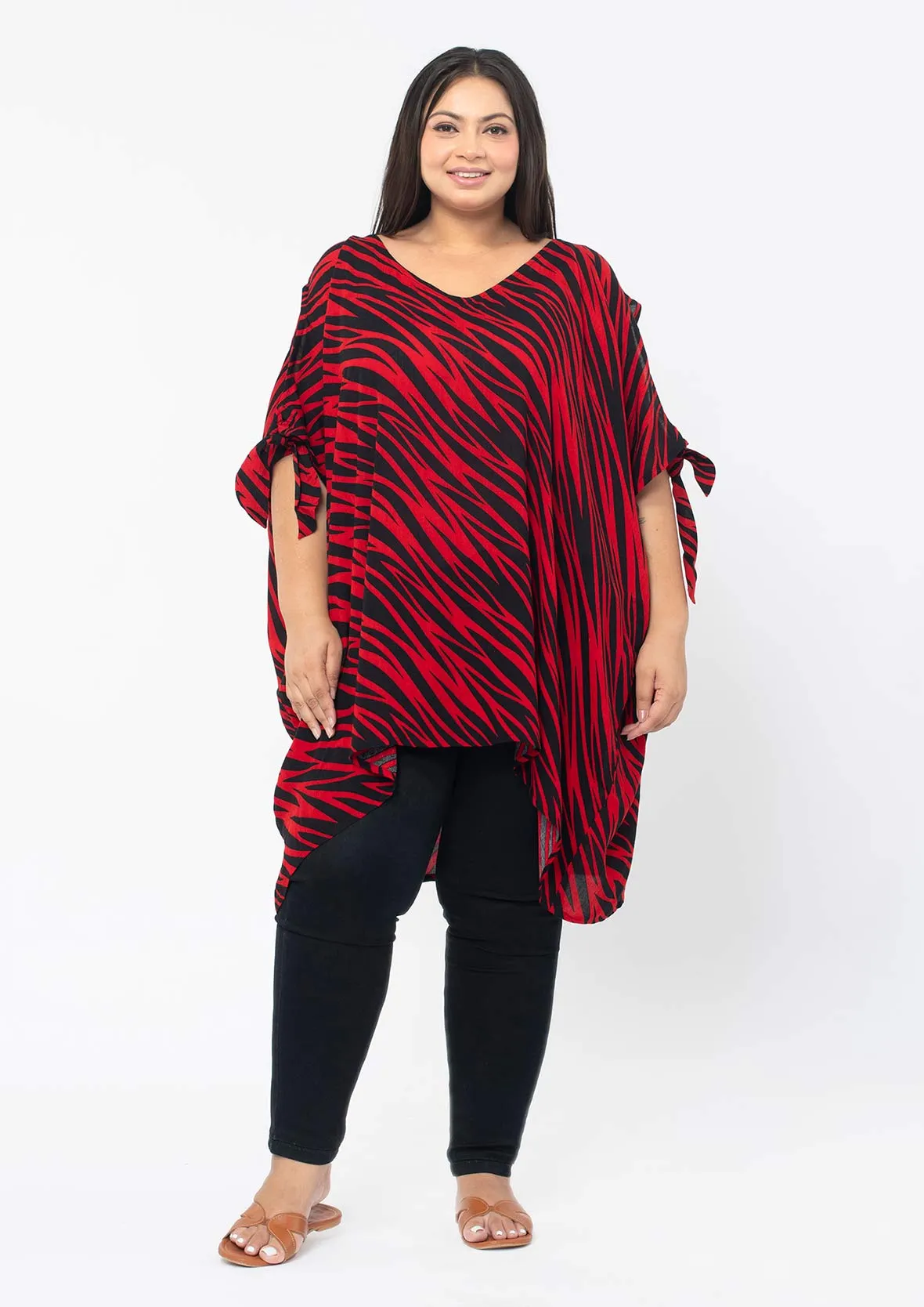 Cold Shoulder Long Line Top