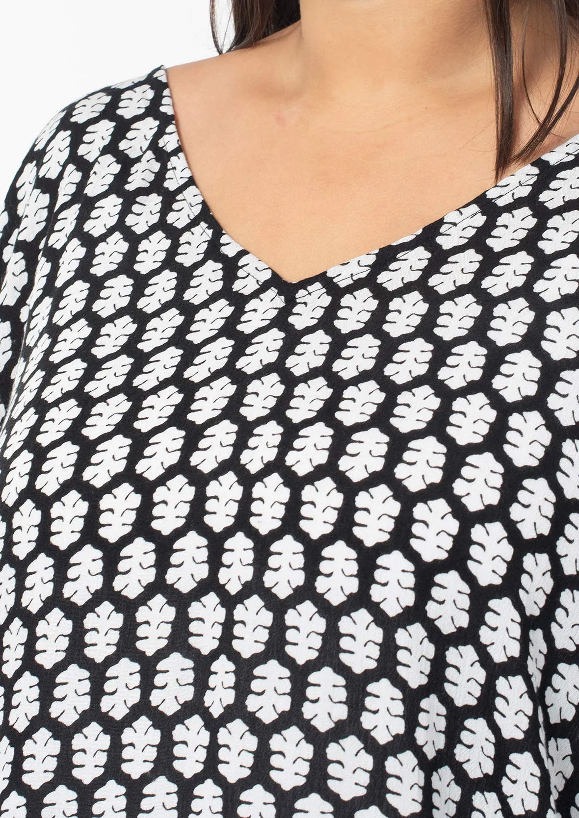 Cold Shoulder Long Line Top