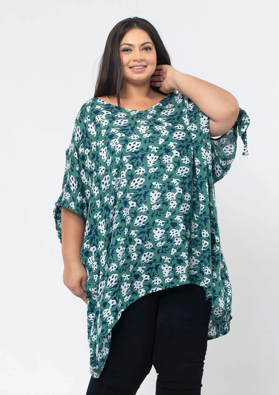 Cold Shoulder Long Line Top