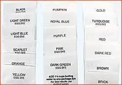 Complete set of 18 Dyes