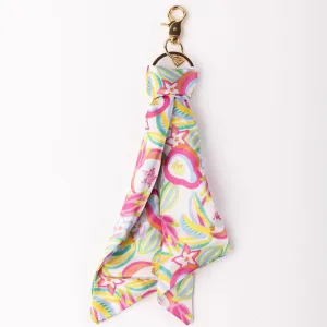 Copacabana Silk Patterned Keychain | Michelle McDowell Collection