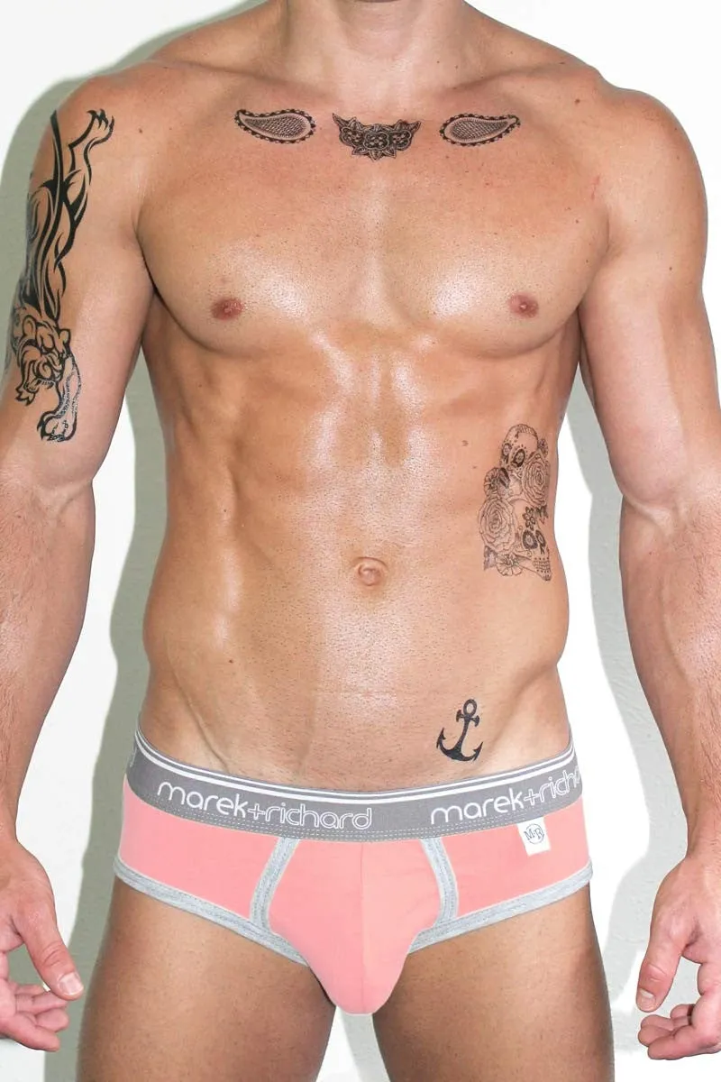 Core Open Back Brief-Pink