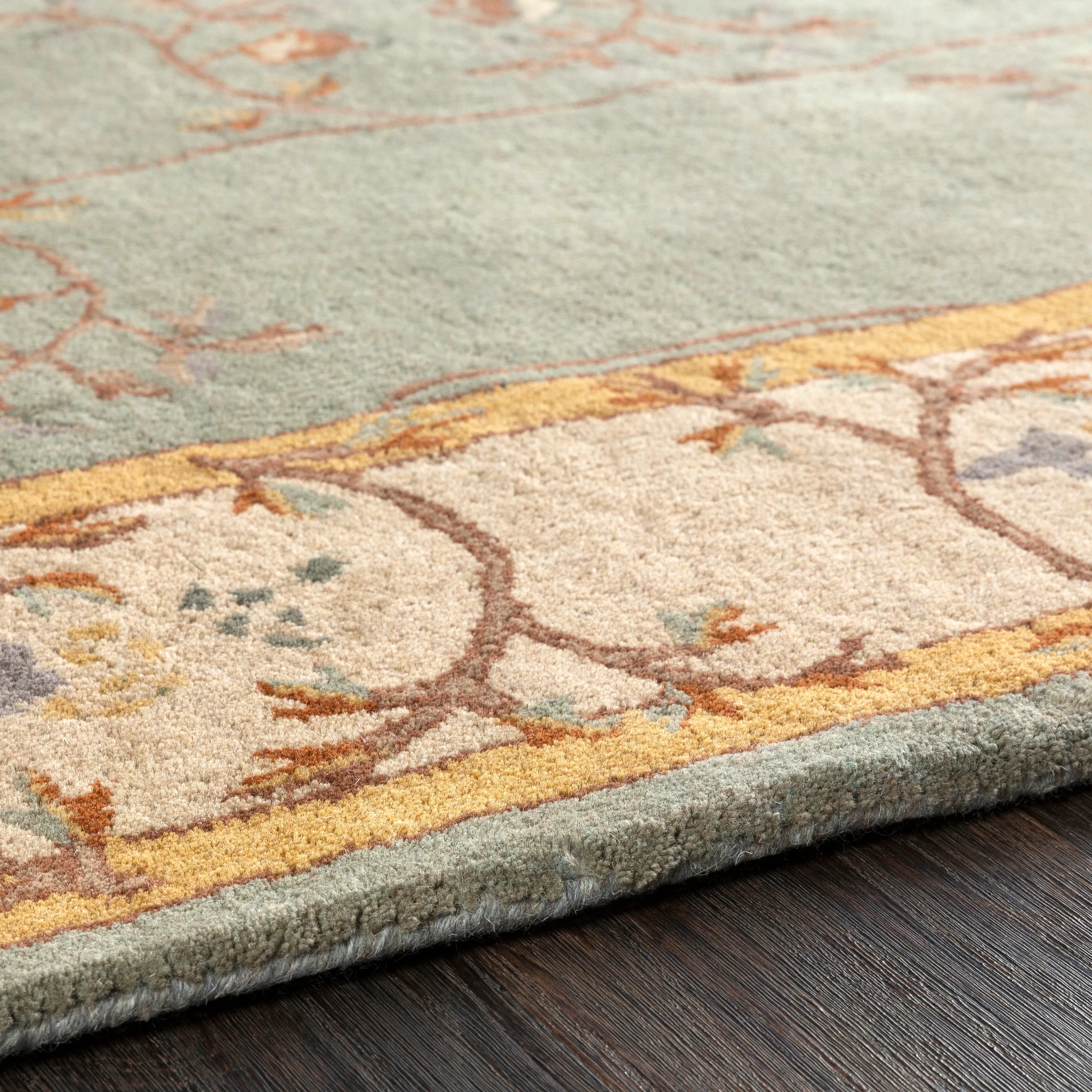 Corinth Azure Hand-Tufted Rug