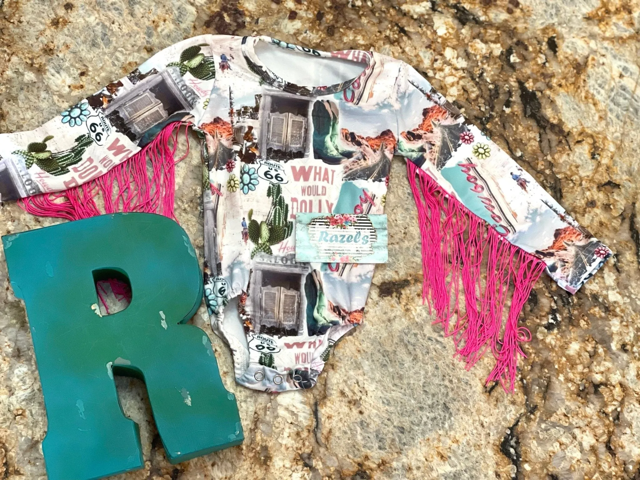 COWGIRL Shirt DOLLY Parton Button Up Shirt What Would Dolly Do Shirt and Bodysuit Girls Fringe Bodysuit Western Shirt for Girls
