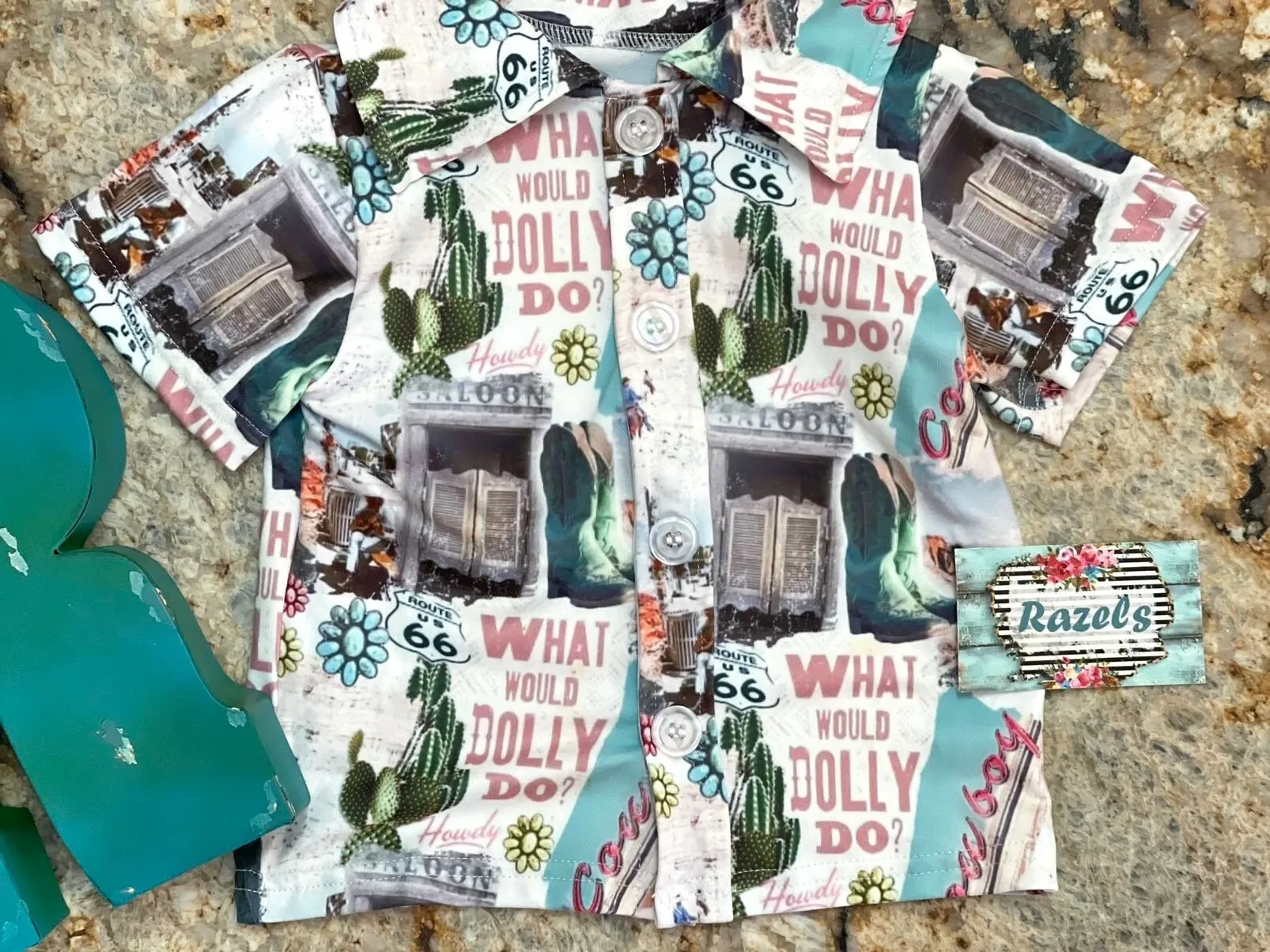 COWGIRL Shirt DOLLY Parton Button Up Shirt What Would Dolly Do Shirt and Bodysuit Girls Fringe Bodysuit Western Shirt for Girls