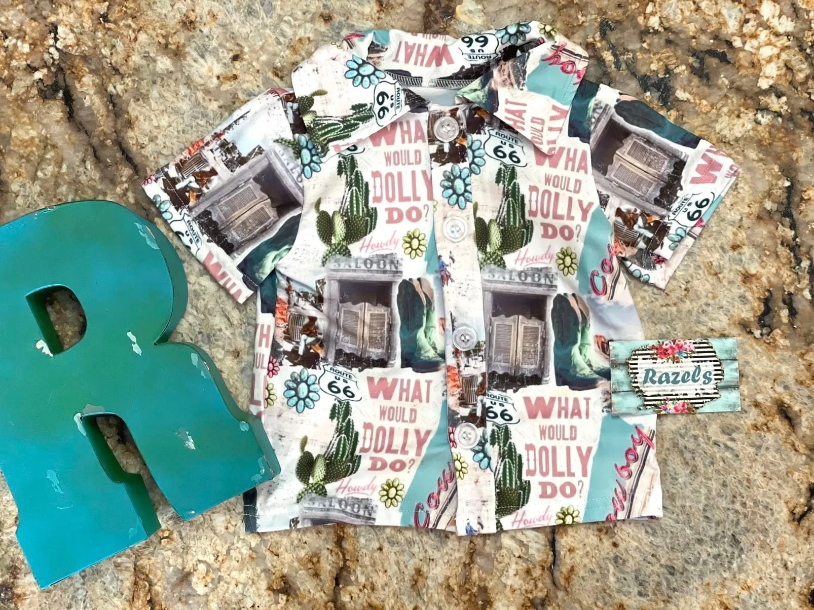 COWGIRL Shirt DOLLY Parton Button Up Shirt What Would Dolly Do Shirt and Bodysuit Girls Fringe Bodysuit Western Shirt for Girls