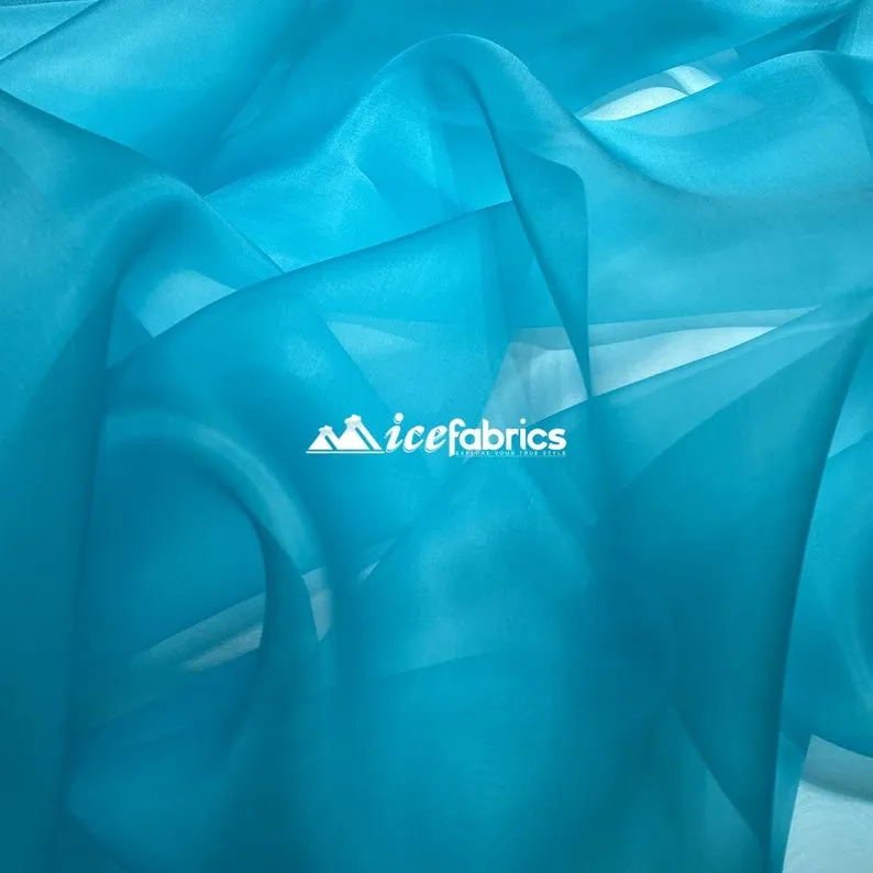 Crystal Sheer Organza Fabric By The Roll (100 Yards) 25 Colors