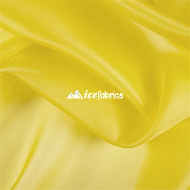 Crystal Sheer Organza Fabric By The Roll (100 Yards) 25 Colors