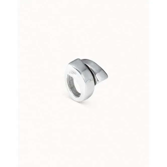 Curly Silver Metal Ring