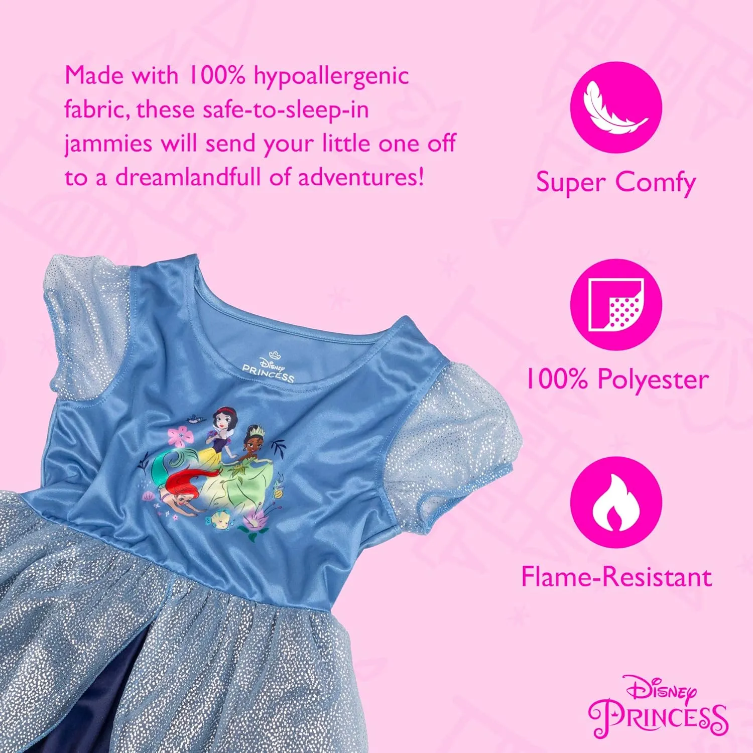 Disney Girls' Fantasy Gown Nightgown