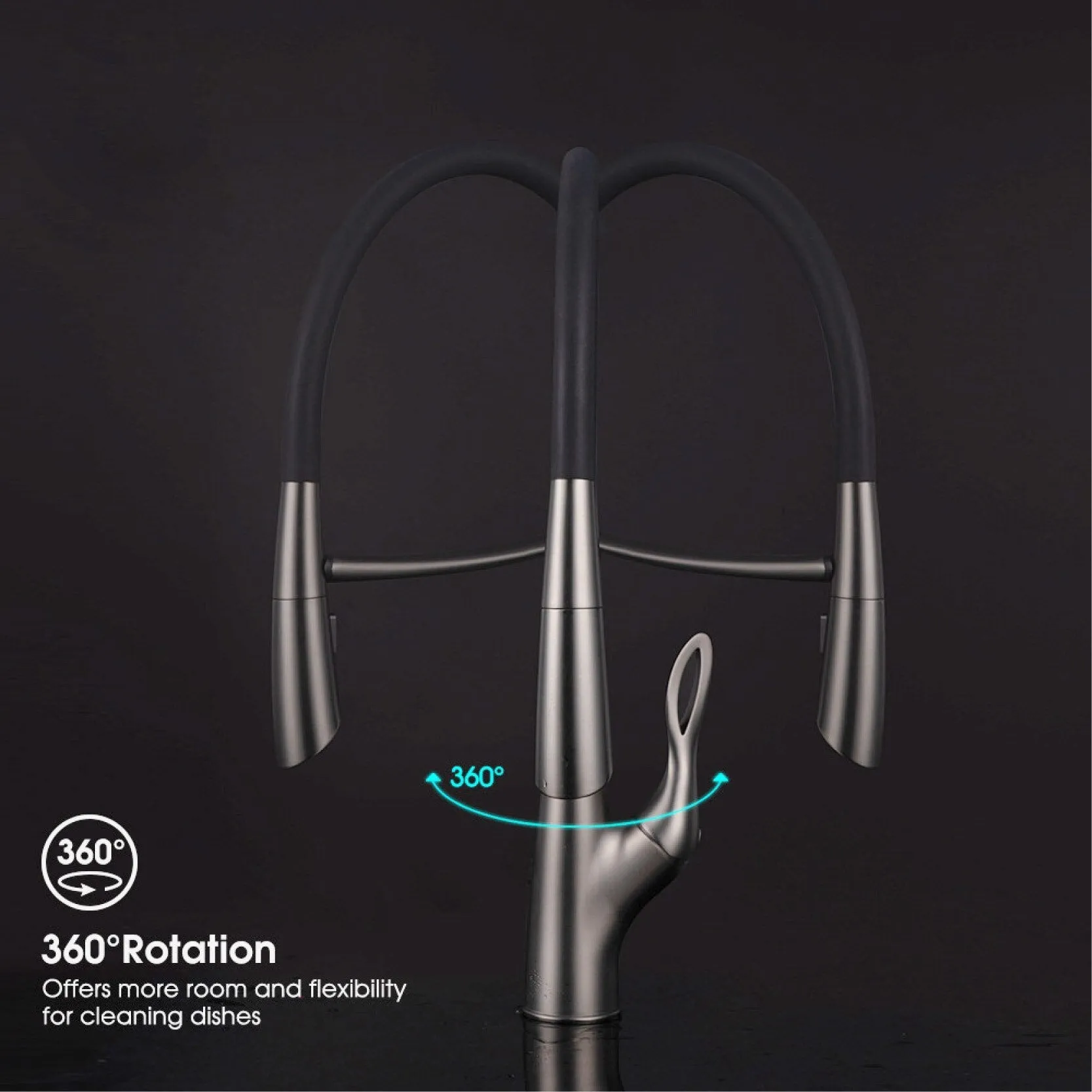 Dual Control Single Handle Faucet Magnetic Suction Kitchen Faucet