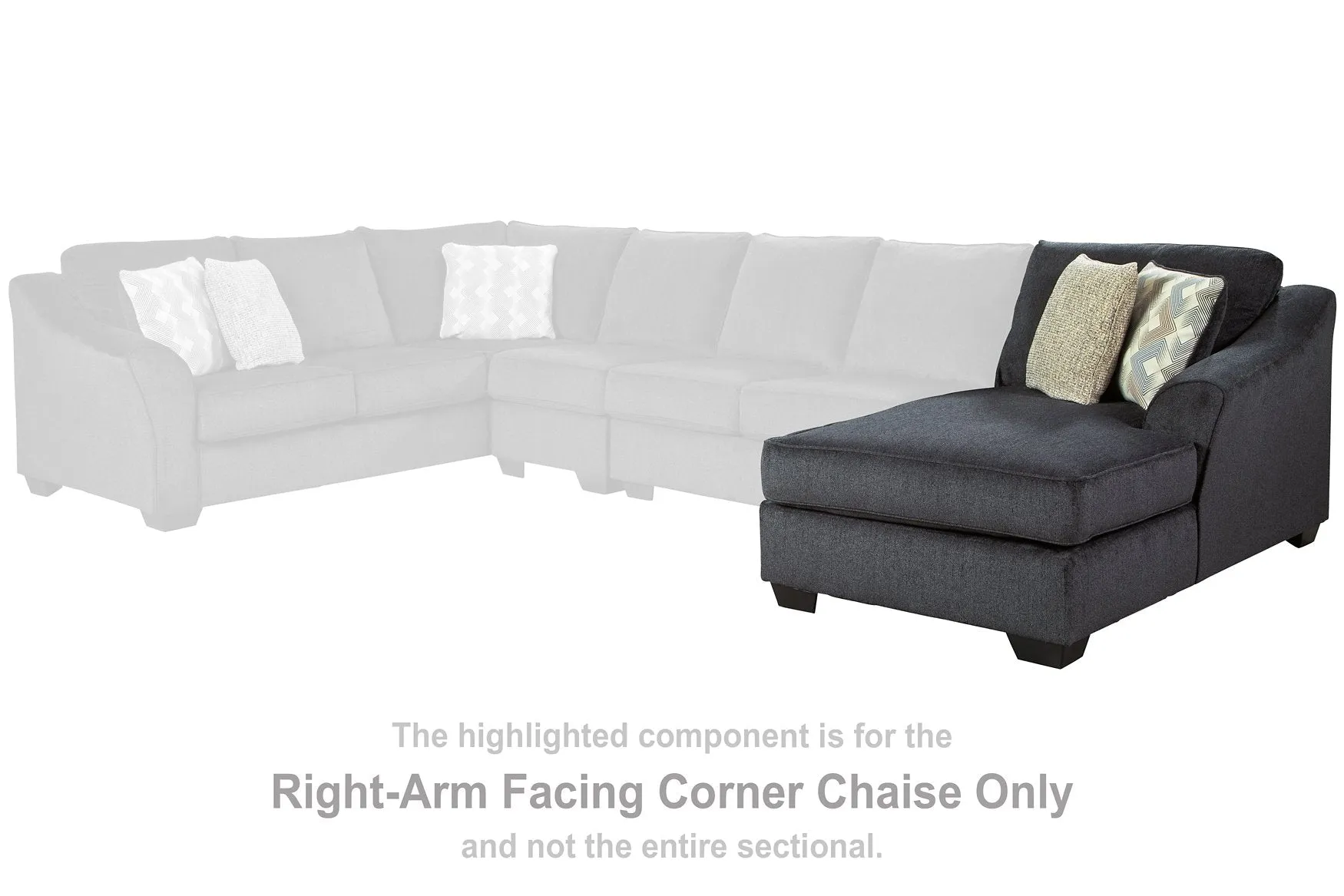 Eltmann 3-Piece Sectional with Chaise and Cuddler