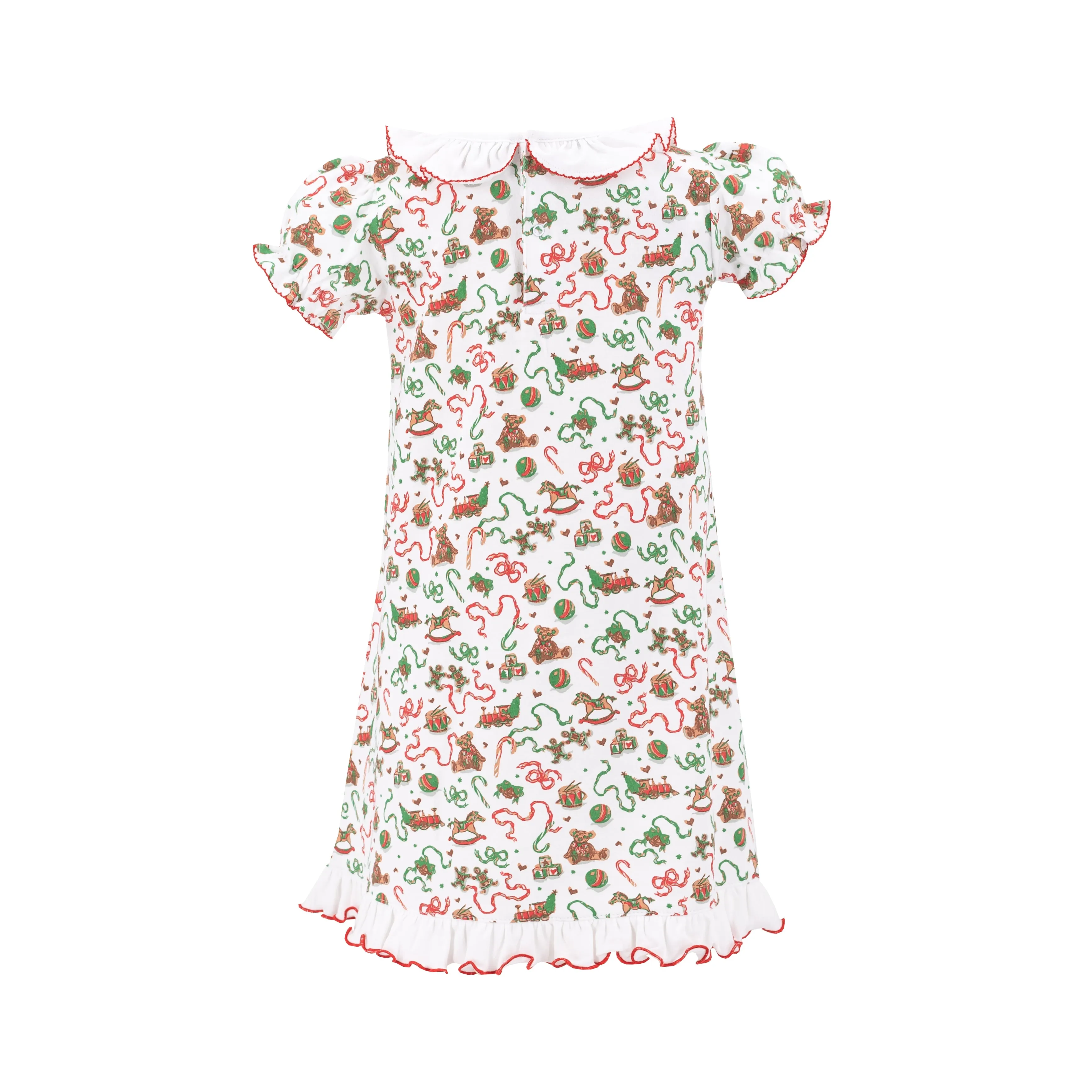 Gingerbread Girl Smocked Nightgown