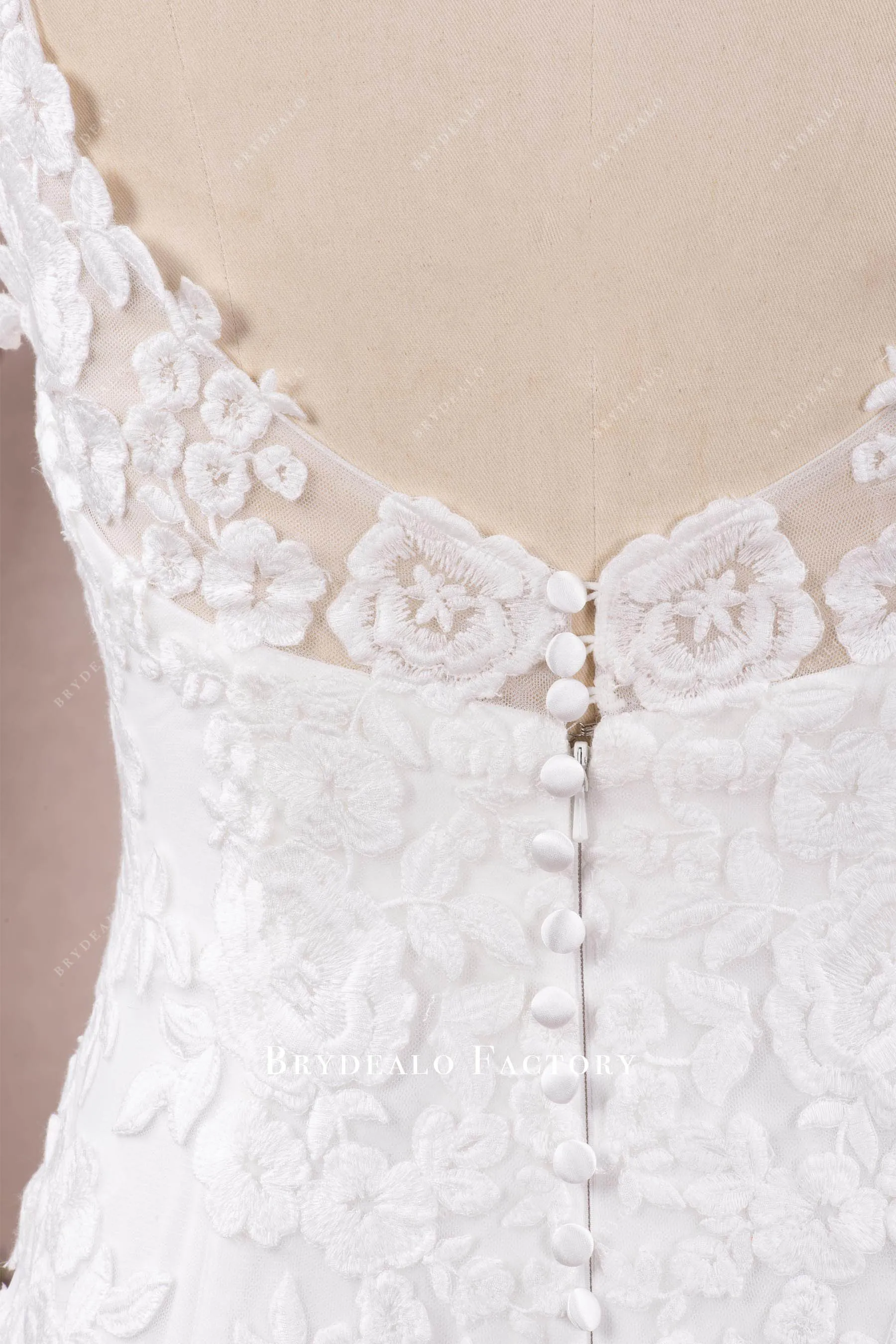 Gorgeous Lace Sweetheart Neck Elegant Mermaid Bridal Dress