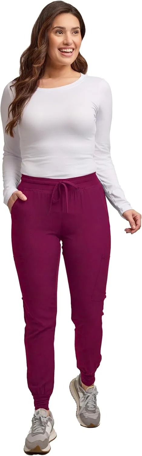 Green Town Scrubs for Women - Jogger Scrub Pant, Yoga Waistband, 4 Pockets, Stretch Fabric, Easy Care