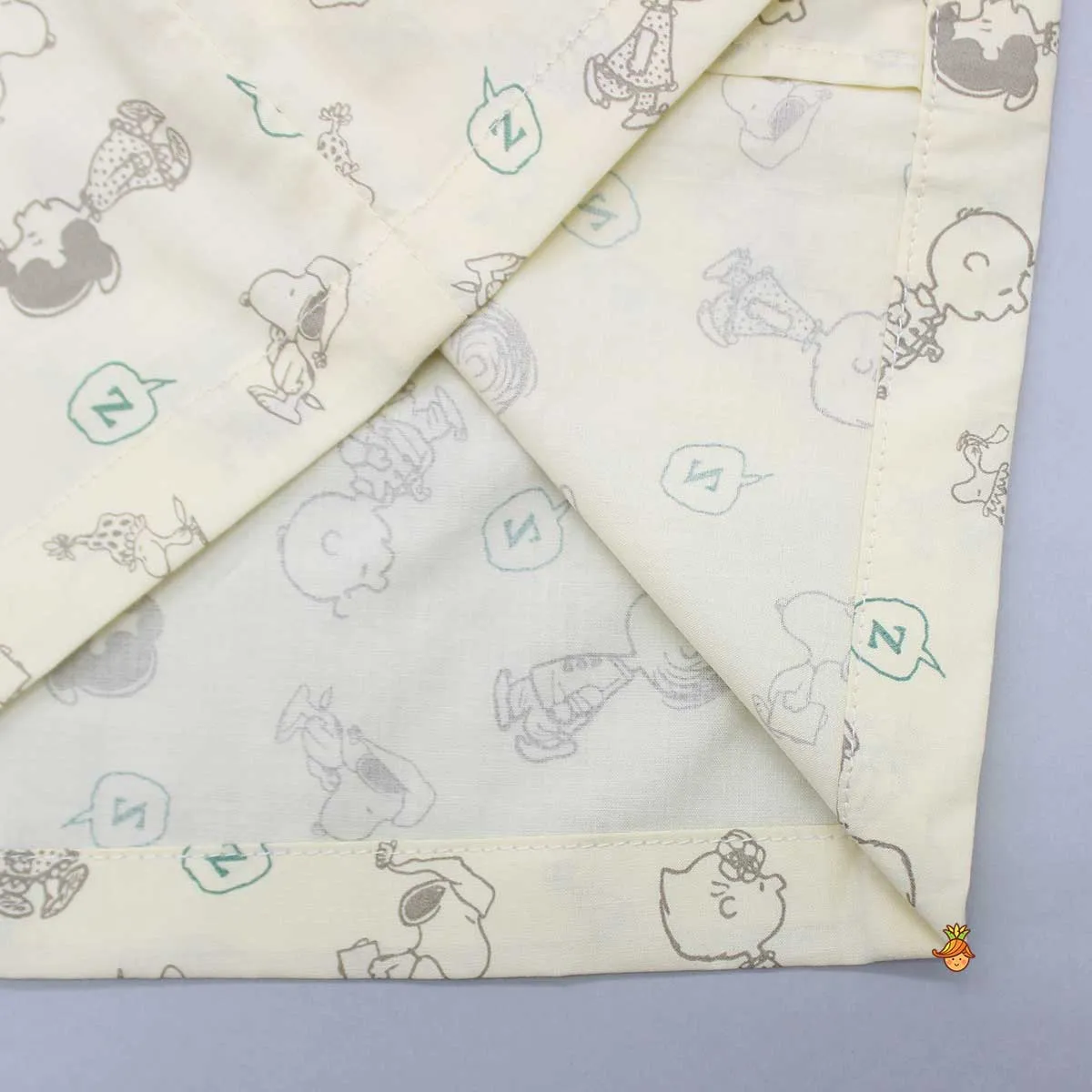 Human Printed Yellow Sleepwear