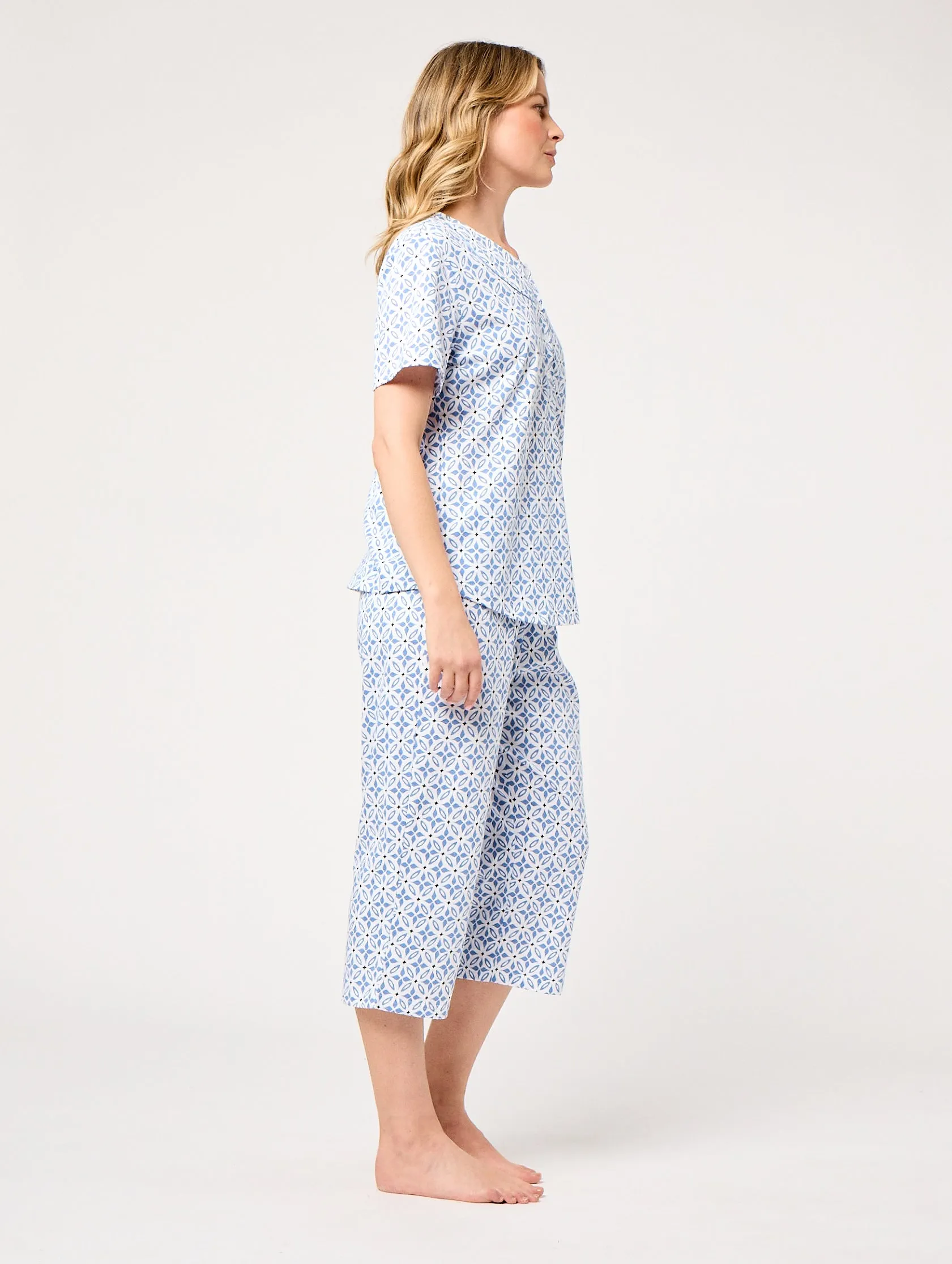Jolina Short Sleeve 3/4 Pyjama Set