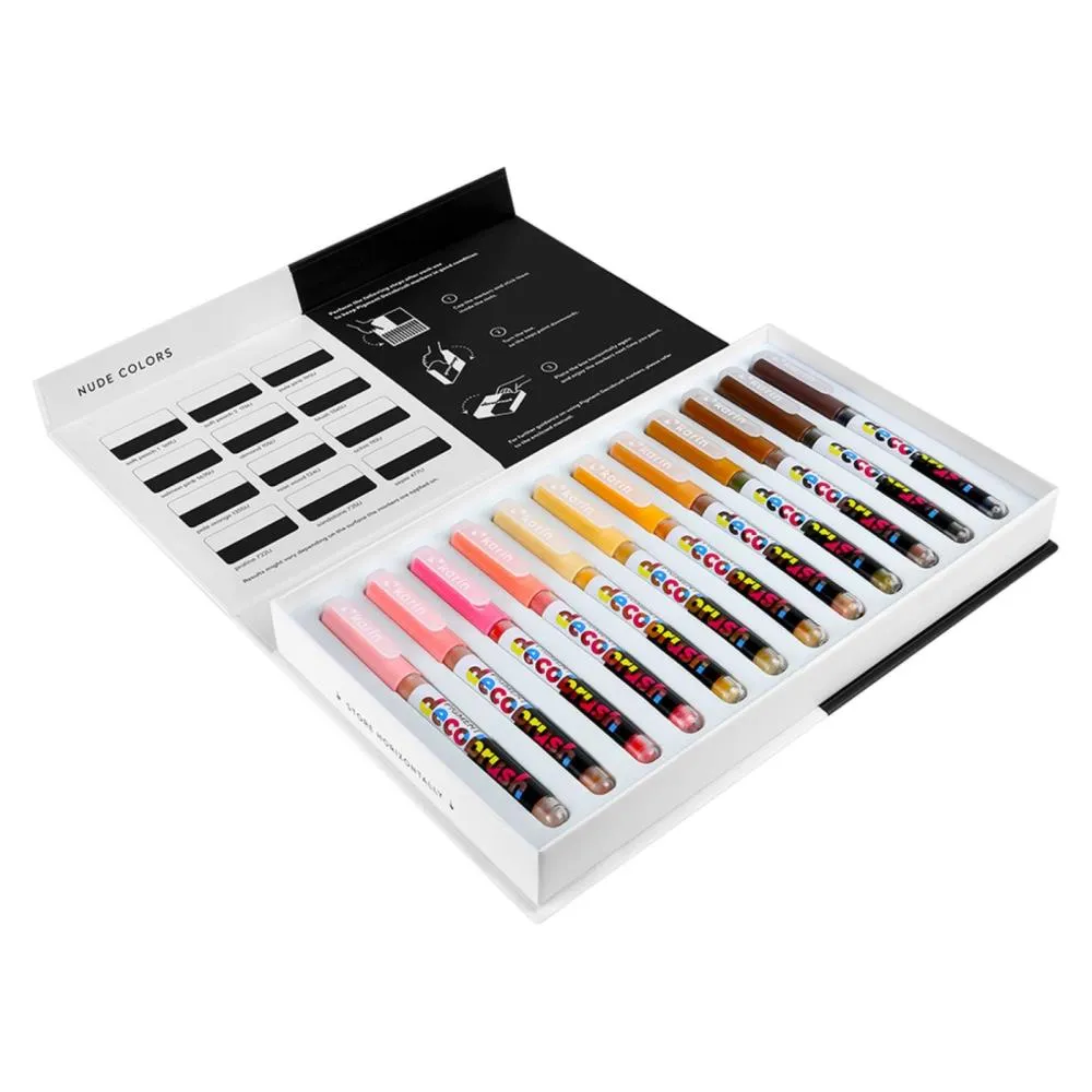 Karin Decobrush Pigment Markers 12 pack  Nude Colours