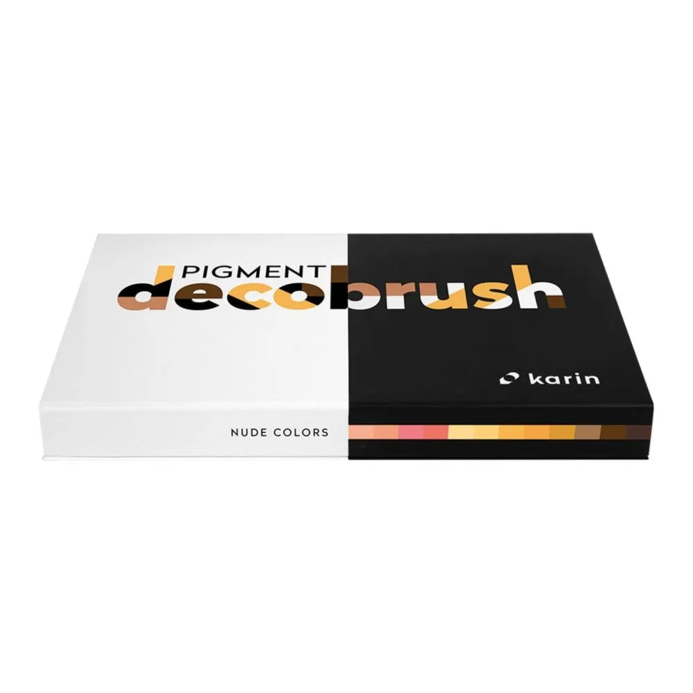 Karin Decobrush Pigment Markers 12 pack  Nude Colours