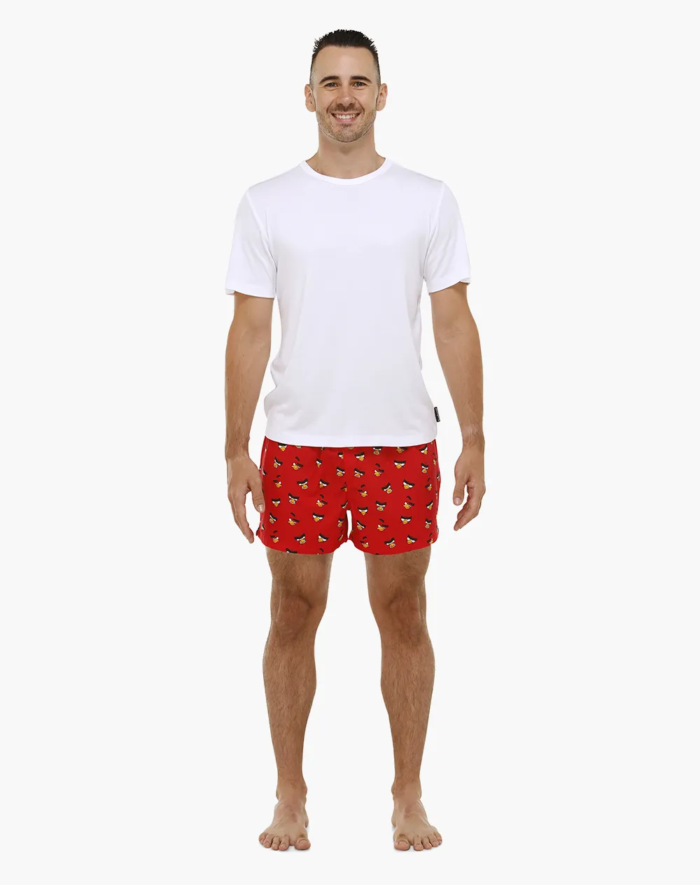 MENS ANGRY BIRDS RED BAMBOO BOXER SHORT