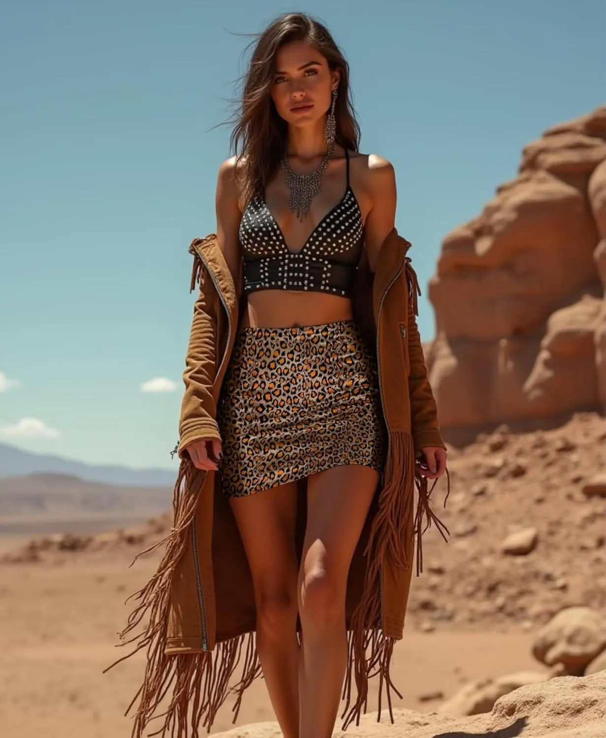 Metallic Skirt Animal Print, Women Short Bodycon Pencil Skort High Wasited Elastic Waistband Club Festival Bottoms
