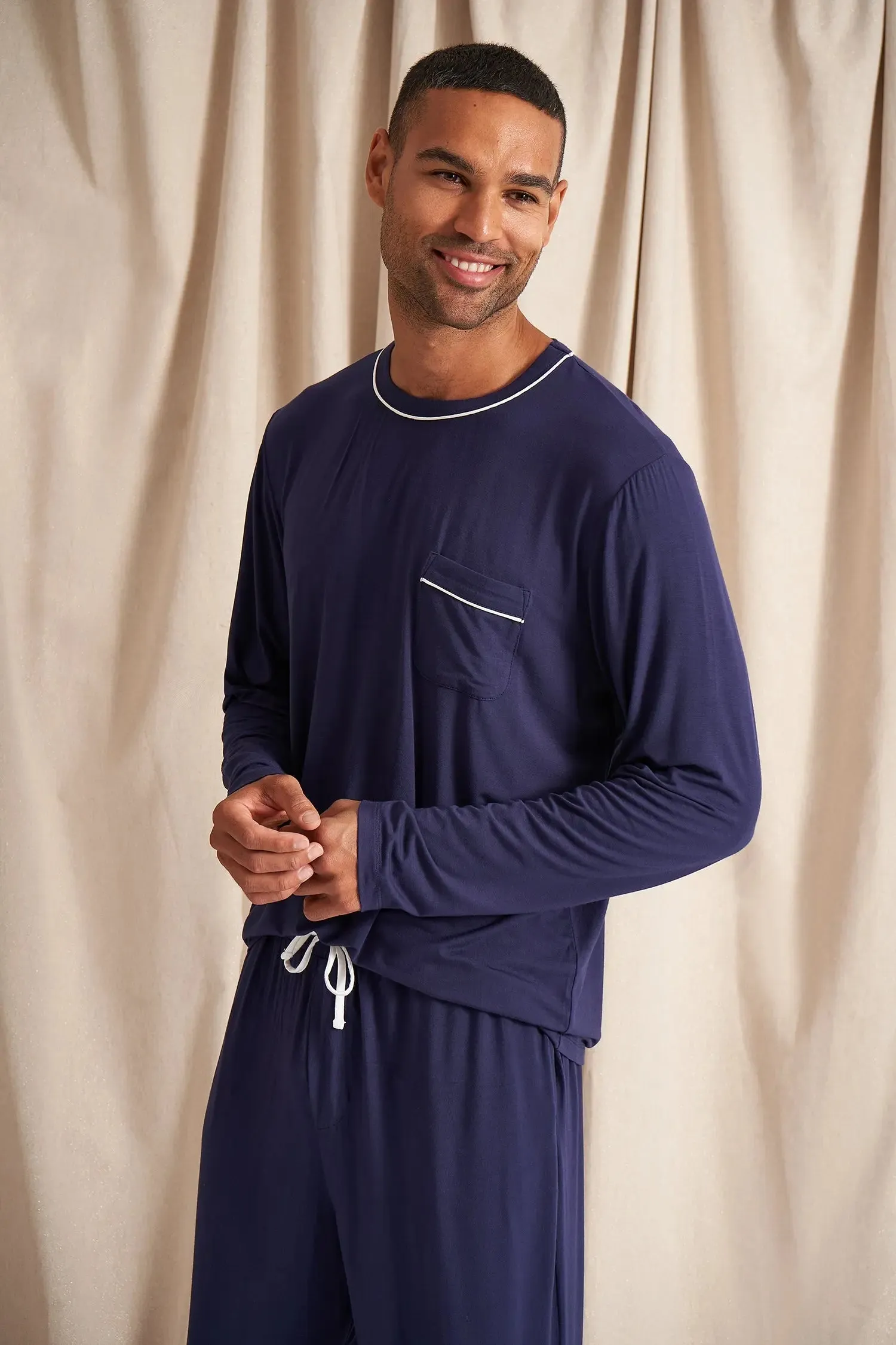 Mister You Bamboo Pyjama Set in Midnight
