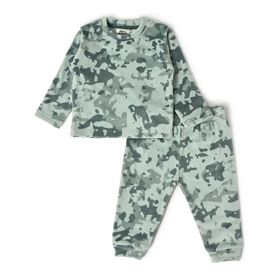 Misty Green Sweatshirt with Pajama set