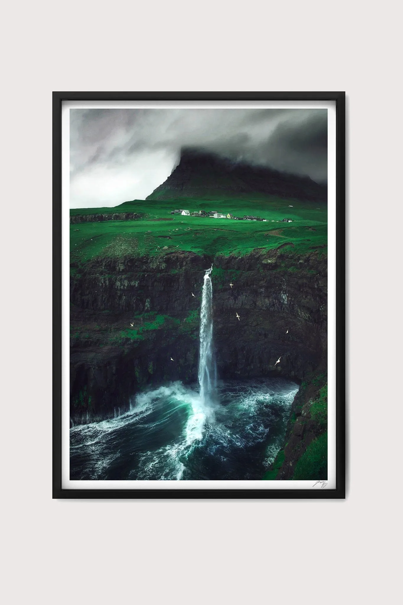 Moody Waterfall Fine Art Print