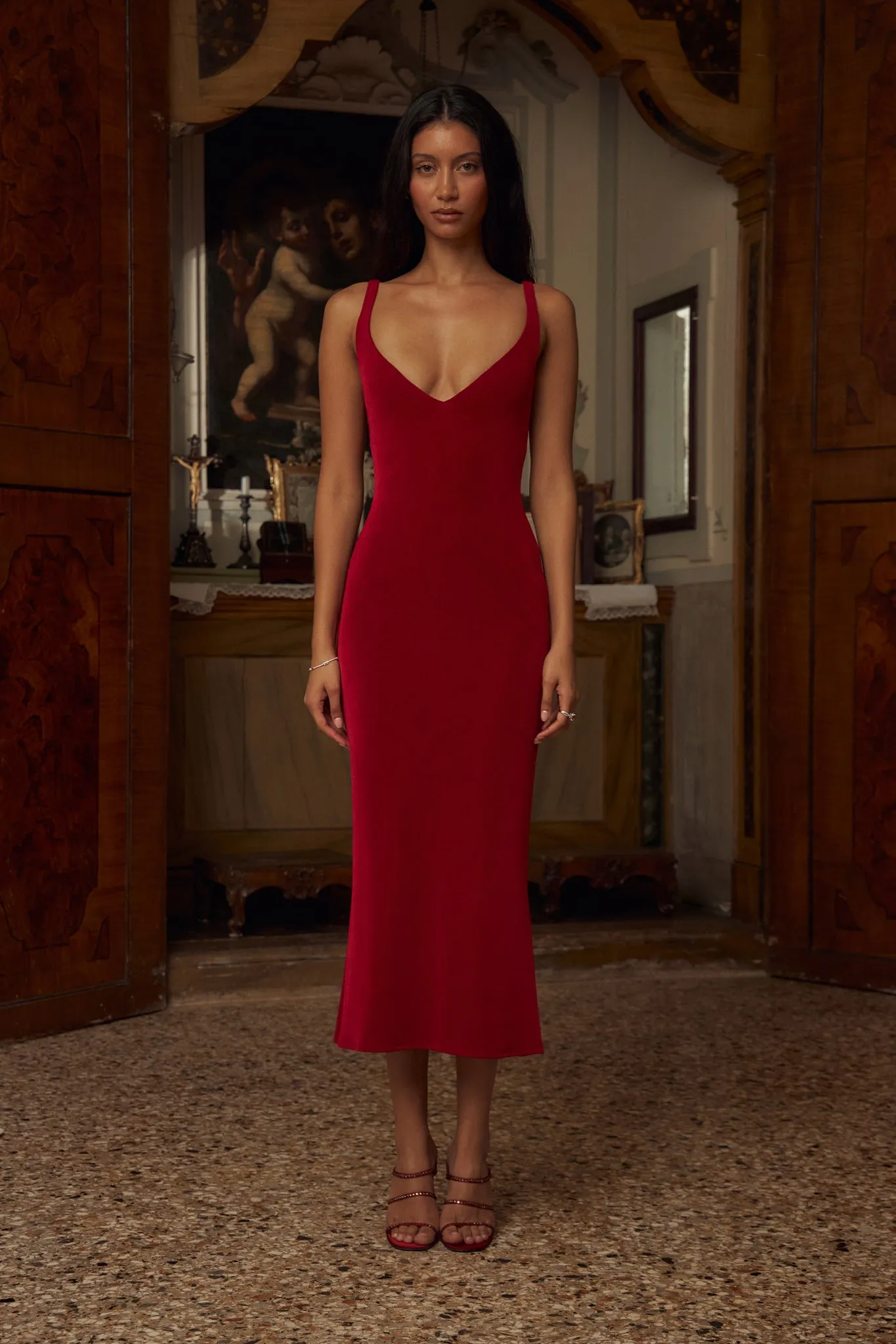 Naomi Supermodel Dress Scarlet (Pre-Order)
