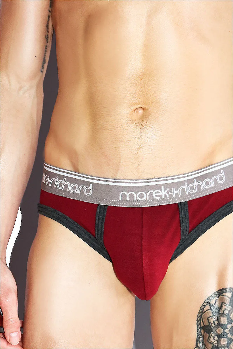 Otter Bikini Brief- Burgundy