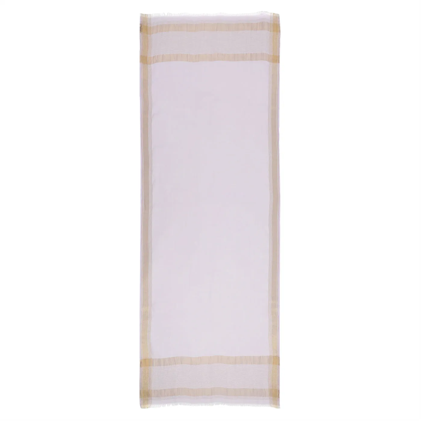 Peach Dobby Woven Zari Dupatta