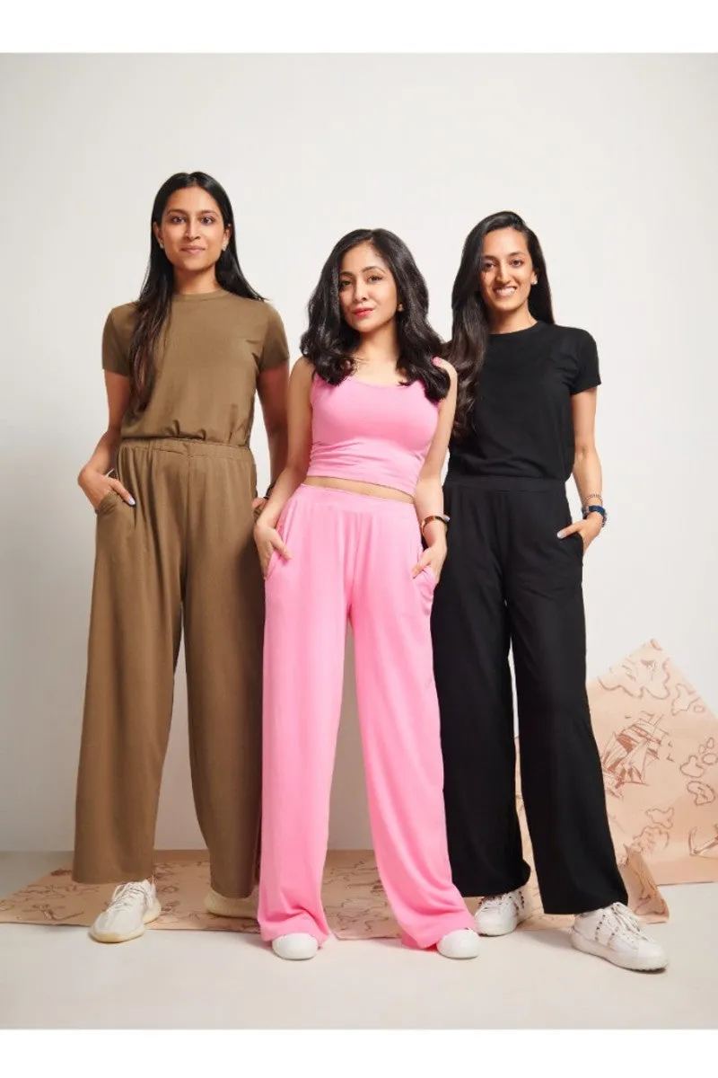 Pink Supima® Set with Crop Top