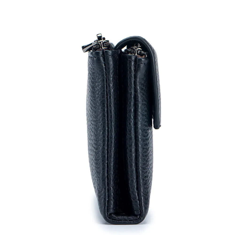 Premium Soft Leather Envelope Clutch Long Wallet | Elegant and Spacious
