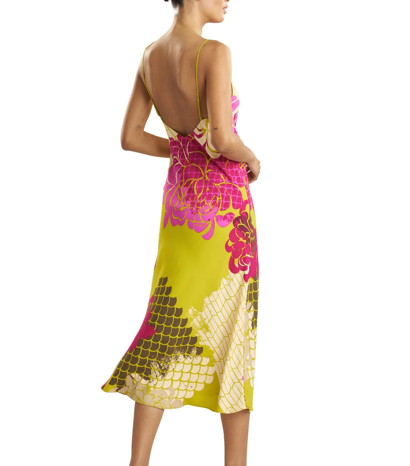 Rimini Gown Green Multi