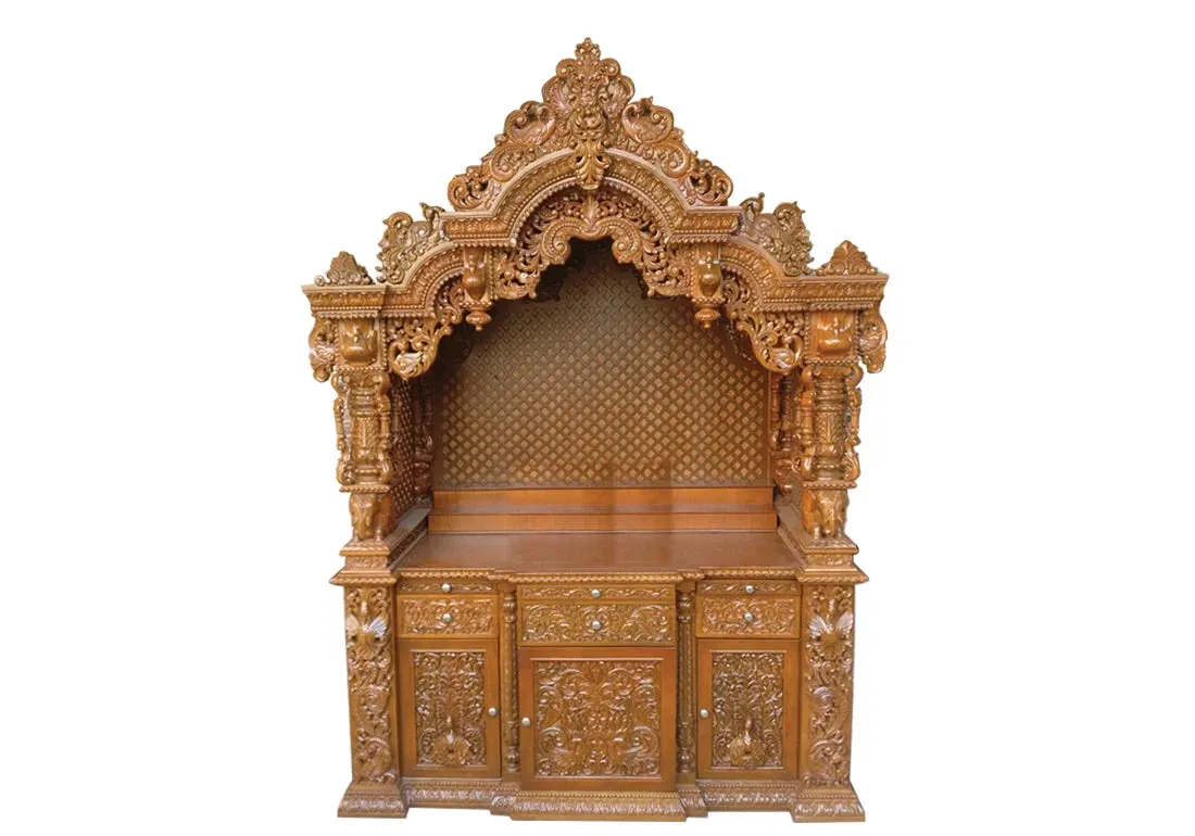 Royal Hand Crafted Masterpiece Wood Temple