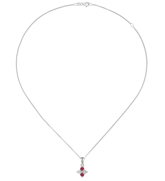 Scarlet Serenity Ruby Necklace