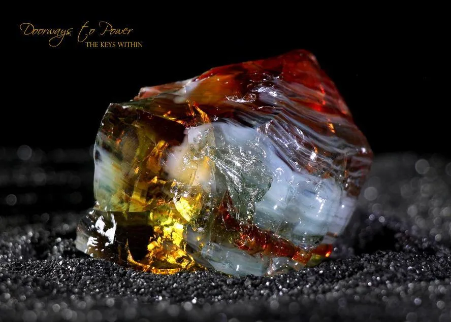 Scarlet Shift Lemurian Sunrise Bi Color Andara Crystal 'Ultra Rare'
