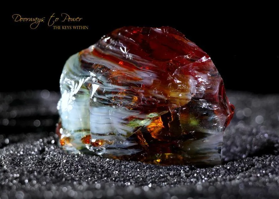 Scarlet Shift Lemurian Sunrise Bi Color Andara Crystal 'Ultra Rare'