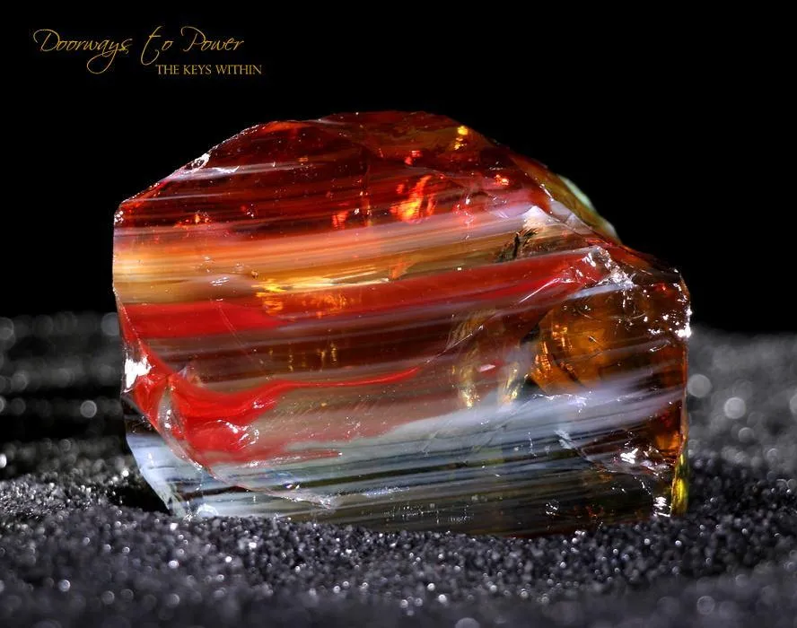 Scarlet Shift Lemurian Sunrise Bi Color Andara Crystal 'Ultra Rare'