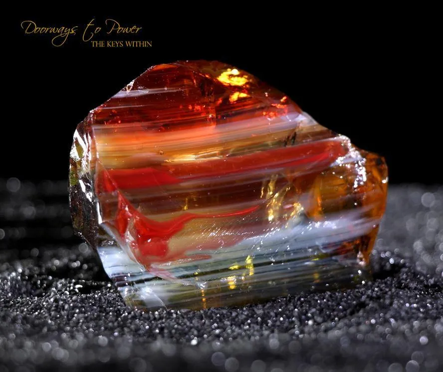 Scarlet Shift Lemurian Sunrise Bi Color Andara Crystal 'Ultra Rare'