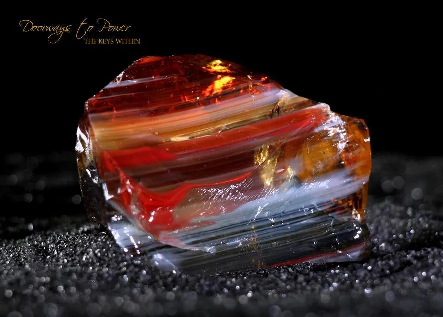 Scarlet Shift Lemurian Sunrise Bi Color Andara Crystal 'Ultra Rare'